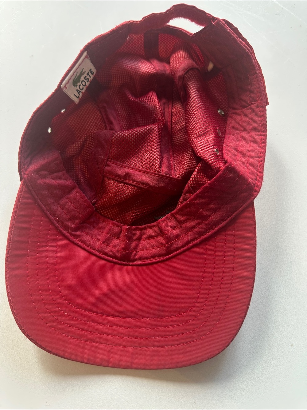 Lacoste Red Baseball Cap - Picture 7 of 9